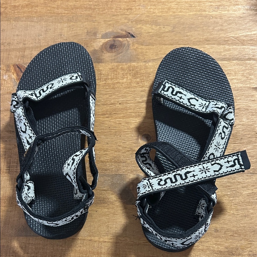 Teva Black and White Women's Sandals